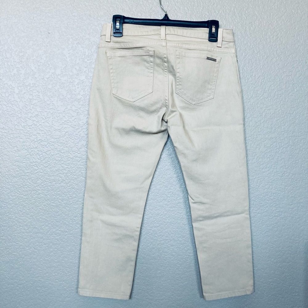 Michael Kors Cream Off White Denim Cropped Jean Capris 2 - Picture 2 of 5